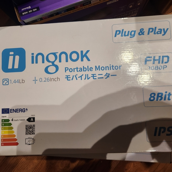 Ingok Portable Monitor - White - Picture 1 of 5